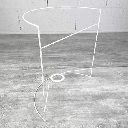 Carcasse Applique Demi-Rond murale 30x30 cm, en epoxy anticorrosion, pour E27, à décorer