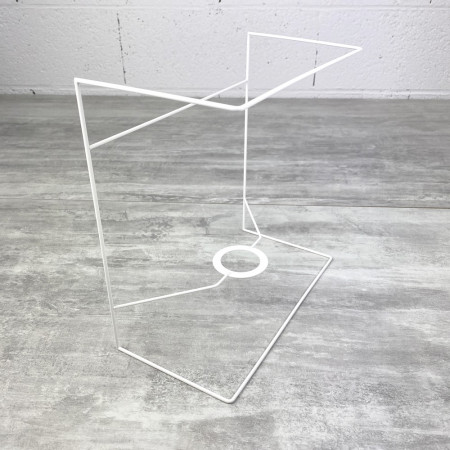 Gestell Quadratische Wandleuchte 25x25 cm, aus Korrosionsschutz-Epoxidharz, für E27 zum Dekorieren
