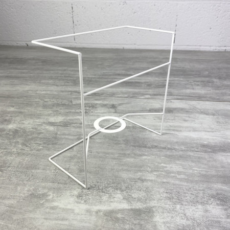 Petite Carcasse Applique Carre murale 20x20 cm, en epoxy anticorrosion, pour E27, à décorer