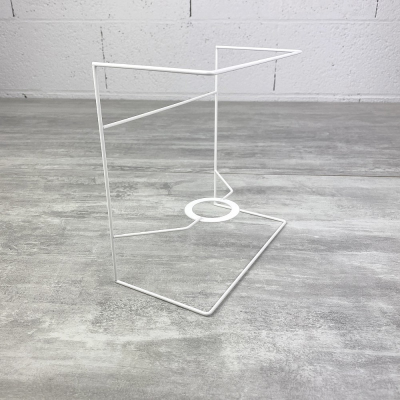 Petite Carcasse Applique Carre murale 20x20 cm, en epoxy anticorrosion, pour E27, à décorer