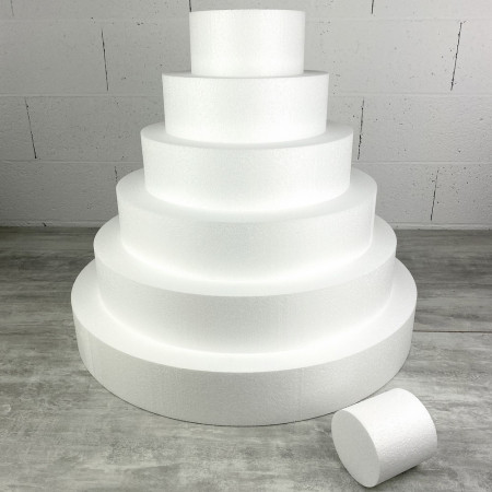 Grande Pièce montée en Polystyrène, Base diam. 70cm, 7 étages, Haut. totale 70 cm, Wedding Cake haute densité,