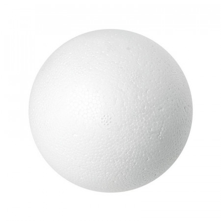 Gros Lot de 100 boules pleines, Diam. 7 cm en polystyrène, Sphères Styropor blanc densité pro