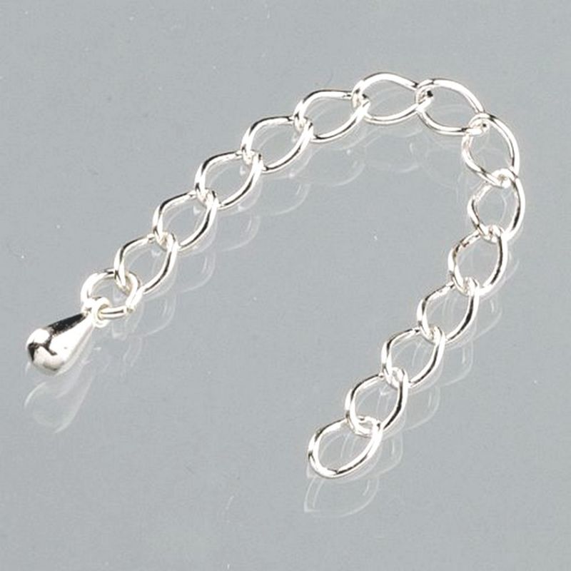 Regulationskettchen, Länge 6 cm versilbert für Halskette