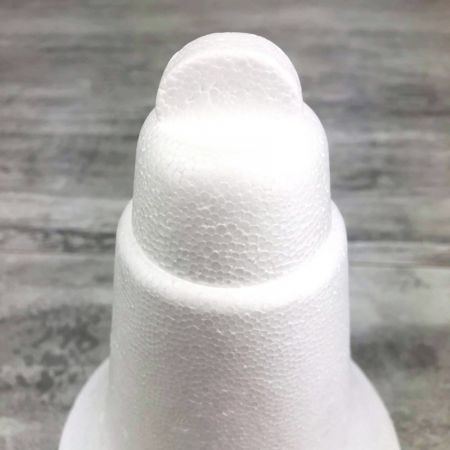 Grosse Styroporform Glocke, Höhe 20 cm, Durchmesser 15,5 cm, hohe Materialdichte
