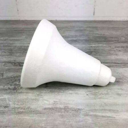 Grosse Styroporform Glocke, Höhe 20 cm, Durchmesser 15,5 cm, hohe Materialdichte