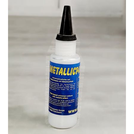 Peinture crémeuse acrylique effet métallique, 50 ml, pour écrire et décorer tous les supports