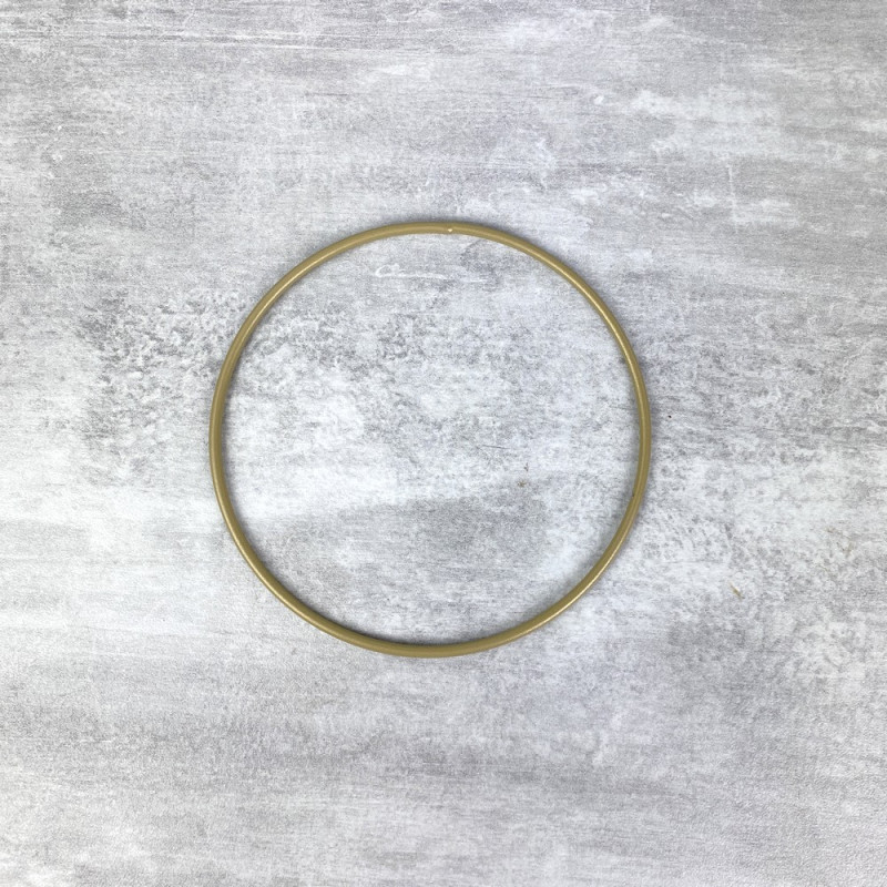 Cercle métallique doré ancien, diam. 10 cm pour abat-jour, Anneau epoxy or Attrape rêves