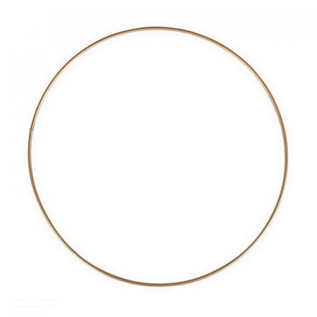 Cercle métallique doré ancien, diam. 30 cm pour abat-jour, Anneau epoxy or Attrape rêves