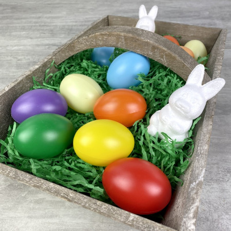 Lot de 2 Lapereaux en polystyrène, 8 cm de haut, petit bébé lapin, décoration de paques