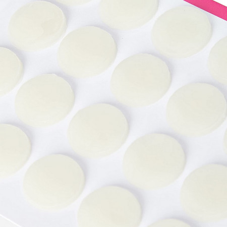 Lot de 24 pastilles de cire adhésive, diam. 15 mm, fixer bougies