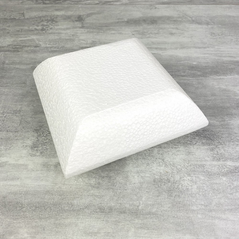Socle Coussin en polystyrène blanc, Largeur 20 cm x Epais. 7cm, 28 kg/ m3, dummy pour centre de table