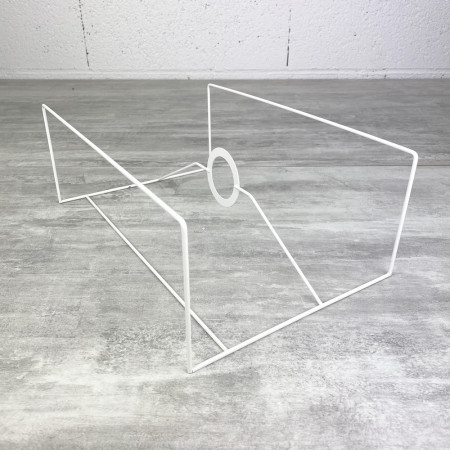Carcasse Applique Rectangle murale 30x20 cm, en epoxy anticorrosion, pour E27, à décorer