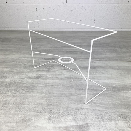 Carcasse Applique Rectangle murale 30x20 cm, en epoxy anticorrosion, pour E27, à décorer