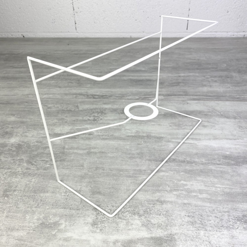 Carcasse Applique Rectangle murale 30x20 cm, en epoxy anticorrosion, pour E27, à décorer