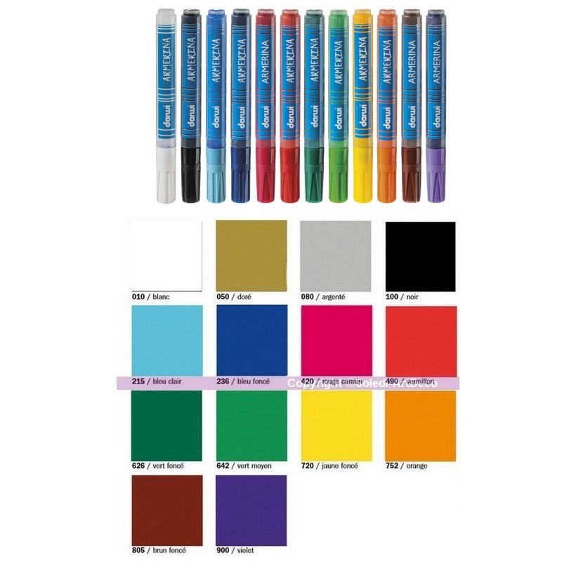 Marqueur 6 ml céramique à froid, Feutre pour porcelaine Armerina