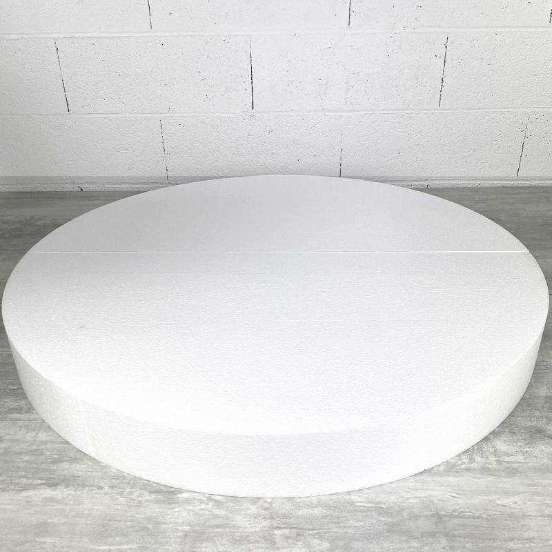 Disque XXL épaisseur 10 cm, diamètre 90 cm, polystyrène pro haute densité, 28 kg/ m3
