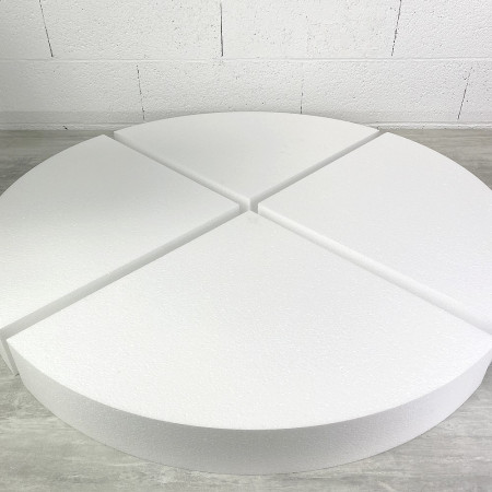 Disque XXXL épaisseur 10 cm, diamètre 100 cm, polystyrène pro haute densité, 28 kg/ m3 dummy 1 mètre