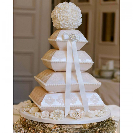Socle Coussin en polystyrène blanc, Largeur 15 cm x Epais. 7cm, 28 kg/ m3, dummy pour centre de table