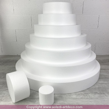 Méga Pièce montée XXL en polystyrène Pro, 90 cm de haut, Base Ø 90cm à 10cm, 9 étages, dummy wedding cake