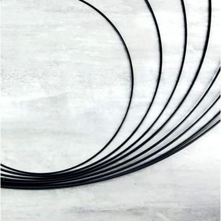 Lot 8 très grands Cercles métal Noir Ø 30 cm à 100 cm, Anneaux en Epoxy pour Attrape rêves, abat-jour