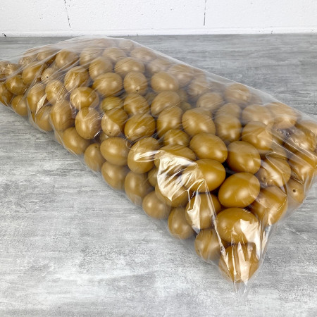 Lot XXL 250 Oeufs en plastique Curry, hauteur 6 cm, déco de Pâques et chasse aux oeufs