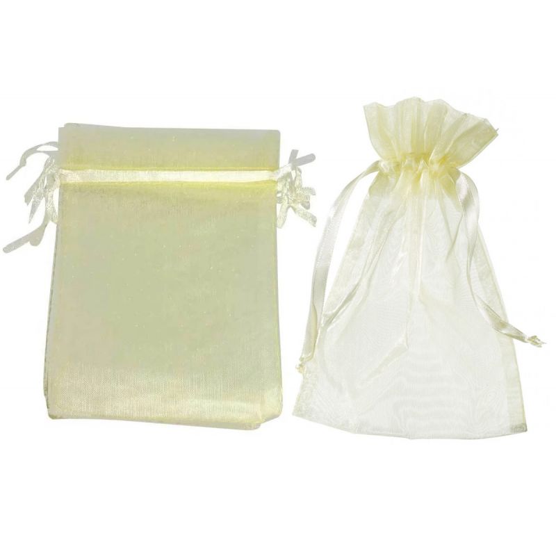 12 große orangefarbene Organzabeutel, 12,5x17 cm für Dragees, Geschenke, Hochzeiten, Geburtstage