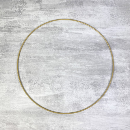 Lot de 5 Cercles métalliques doré ancien, diam. 40 cm pour abat-jour, Anneaux epoxy Attrape rêves
