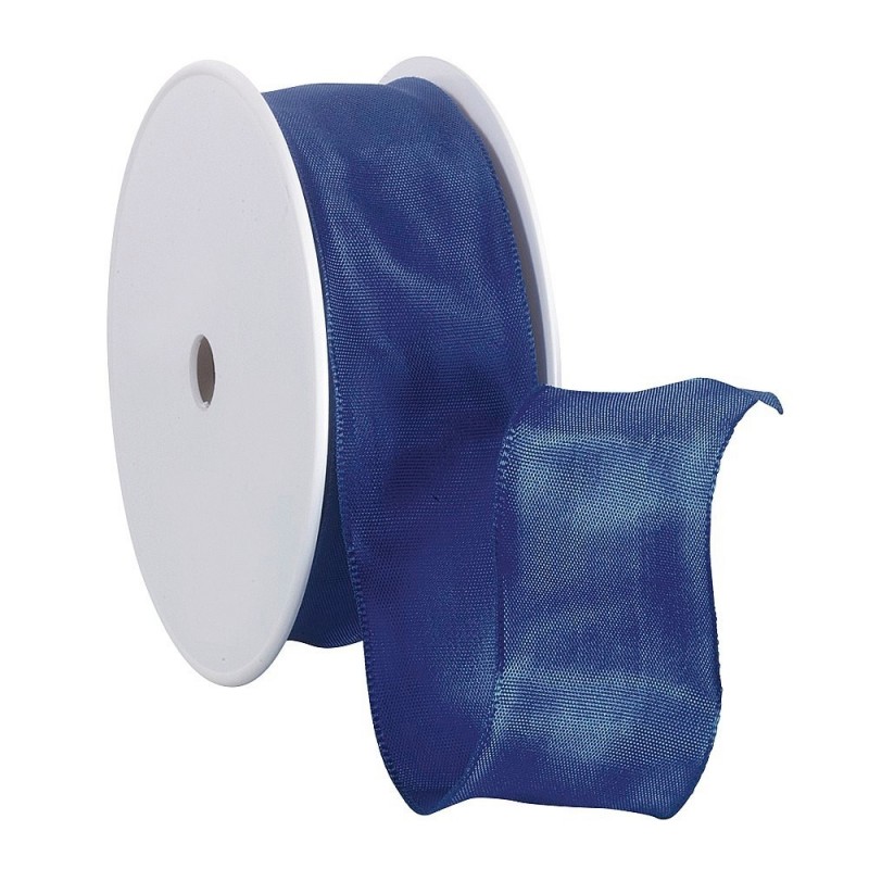 Rolle Dekoband Standard, royalblau, Breite 40 mm, Länge 9 m, in Polyester 