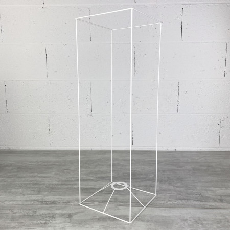 Armature abat-jour rectangulaire 60 x 20 x 20 cm, carré droit pour Ampoule E27