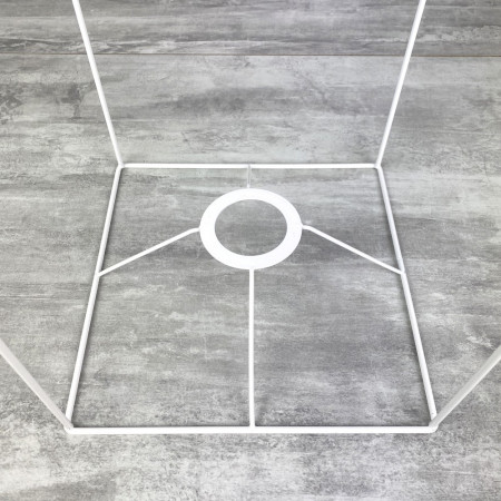 Armature abat-jour rectangulaire 60 x 20 x 20 cm, carré droit pour Ampoule E27
