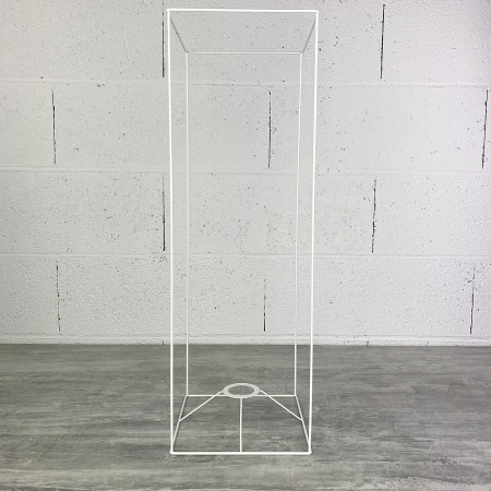 Armature abat-jour rectangulaire 60 x 20 x 20 cm, carré droit pour Ampoule E27
