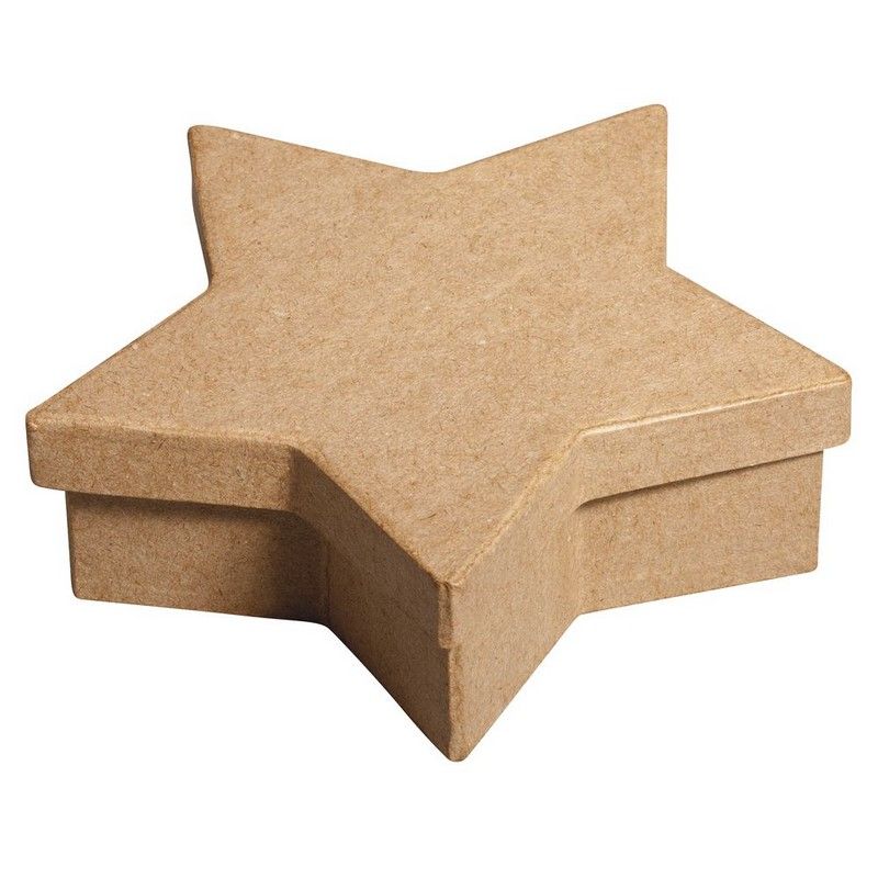 Boite plate carrée de rangement avec couvercle en carton, 10,5 x 10,5 x H 3,6 cm