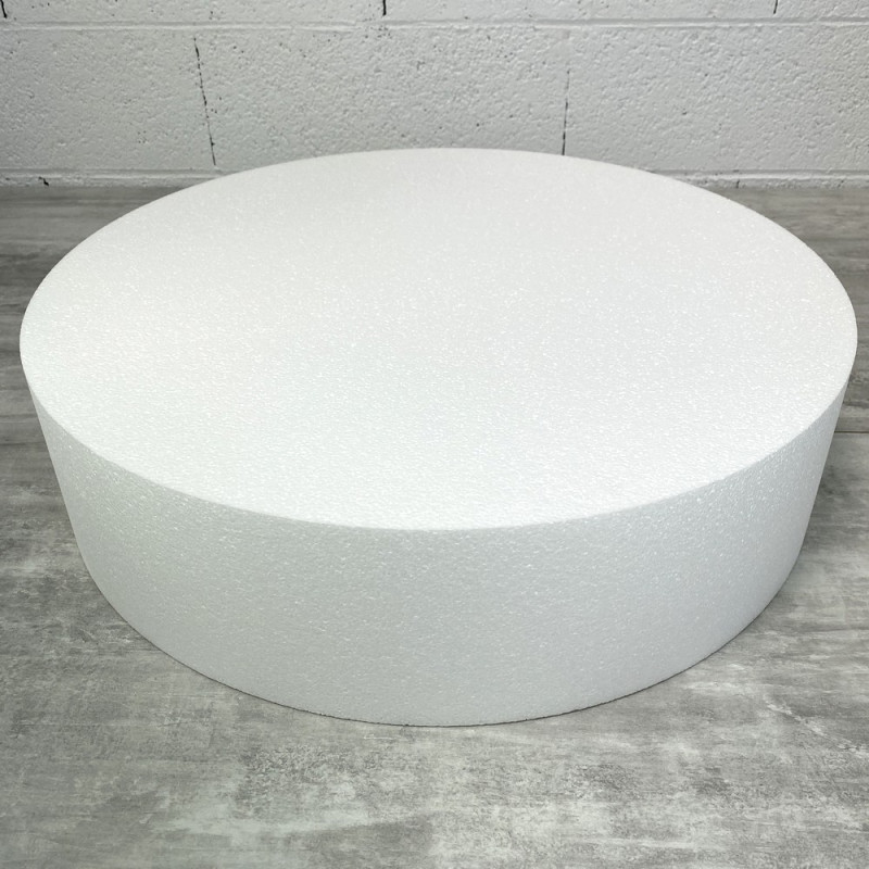 Grand Disque épaisseur 15 cm, diamètre 60 cm, polystyrène pro haute densité, 28 kg/ m3