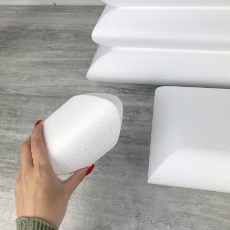 Pièce montée Coussin en Polystyrène, hauteur 80 cm, 8 étages, base 50 cm à 15 cm, Wedding Cake
