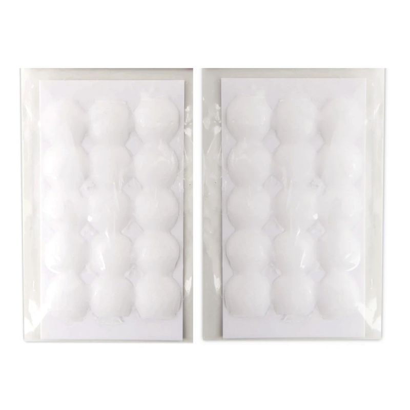 Lot de 30 pastilles de cire adhésive, diam. 15 mm, pour fixer vos bougies