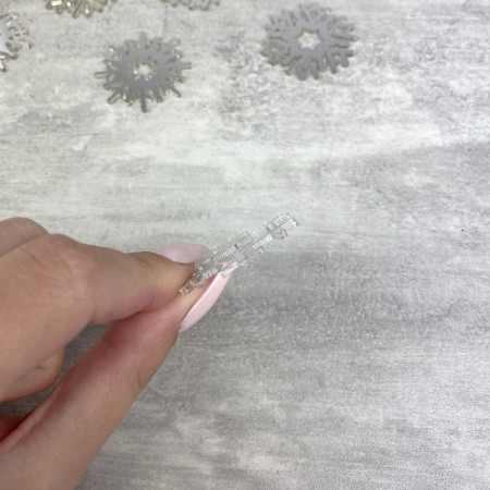 Lot de 16 Flocons de neige, diamètre 3,5 cm, en Miroir plastique, à éparpiller ou à coller, noël hiver