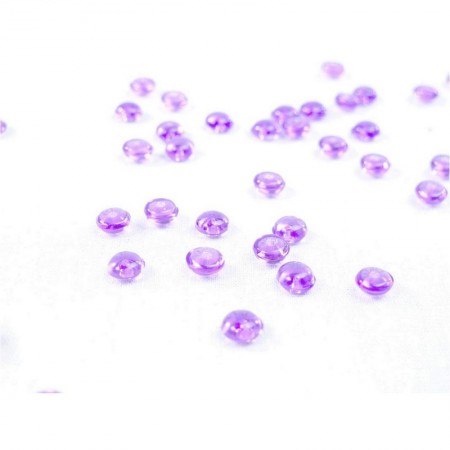 Lot de 35 gr de Gouttes de pluie en acrylique Lavande, Ø 5mm, env 300 perles pour déco de table