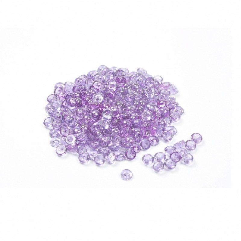Lot de 35 gr de Gouttes de pluie en acrylique Lavande, Ø 5mm, env 300 perles pour déco de table