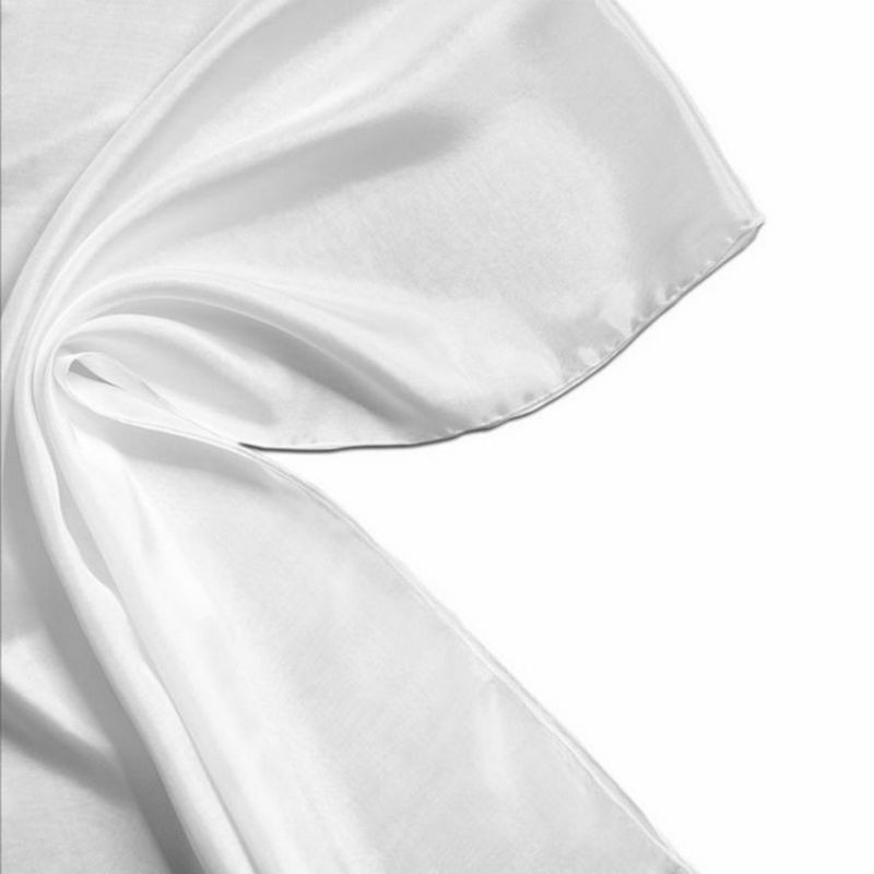 écharpe en 100% soie blanche, Pongé 5, 22g/m2, 45 x 140 cm, pour la peinture sur soie 