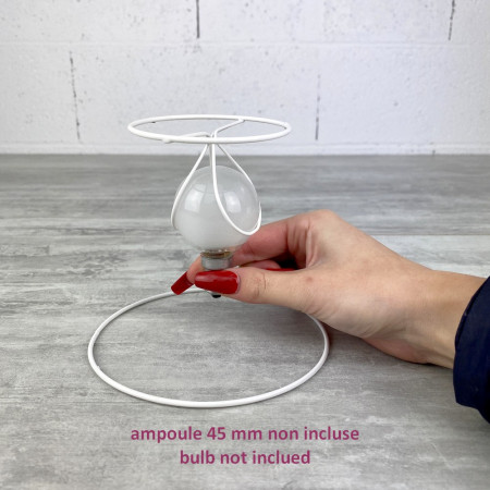 Abat jour pince clip ronde, diamètre 8 cm et cercle 13 cm, en epoxy anticorrosion