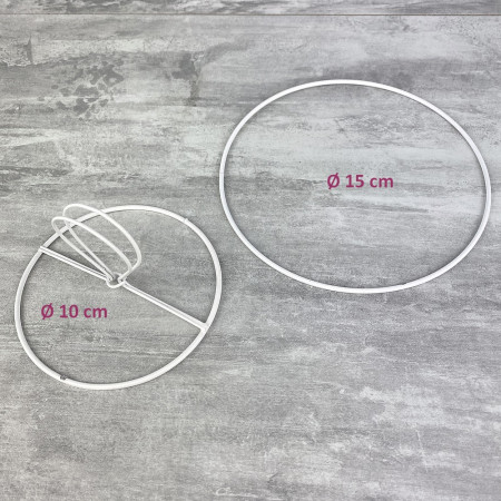 Abat jour pince clip ronde, diamètre 10 cm et cercle 15 cm, en epoxy anticorrosion