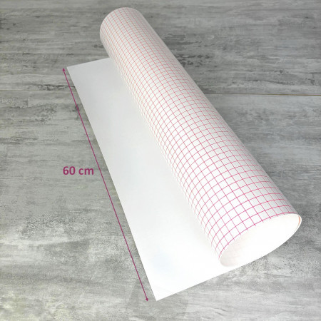 Feuille polyphane Blanc 1 m x 0.60 m, adhésive sur 1 face,épaisseur 0.30 mm, 30/100ème, pour abat-jour Lampe