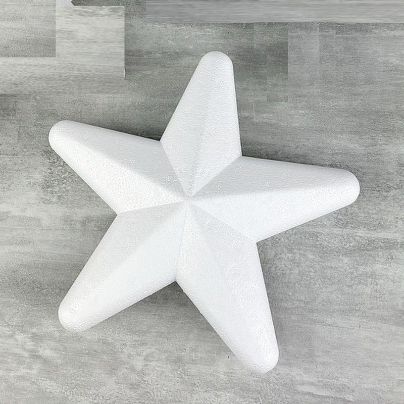 Set mit 3 großen Sternen aus Styropor 20 cm, 3D-Winterdekoration