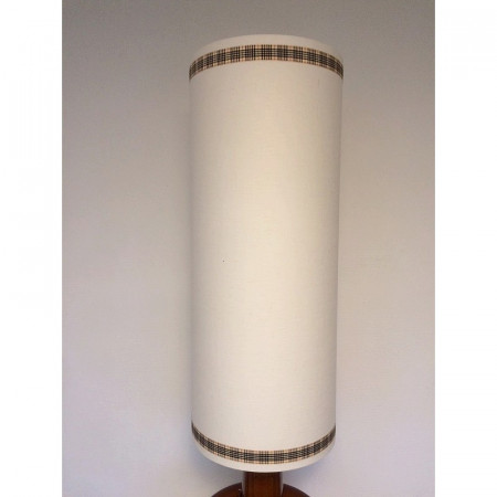 Armature Ronde blanche pour Abat-jour, Hauteur 40 cm et Diam. 20 cm, Douille E27, 38mm, colonne