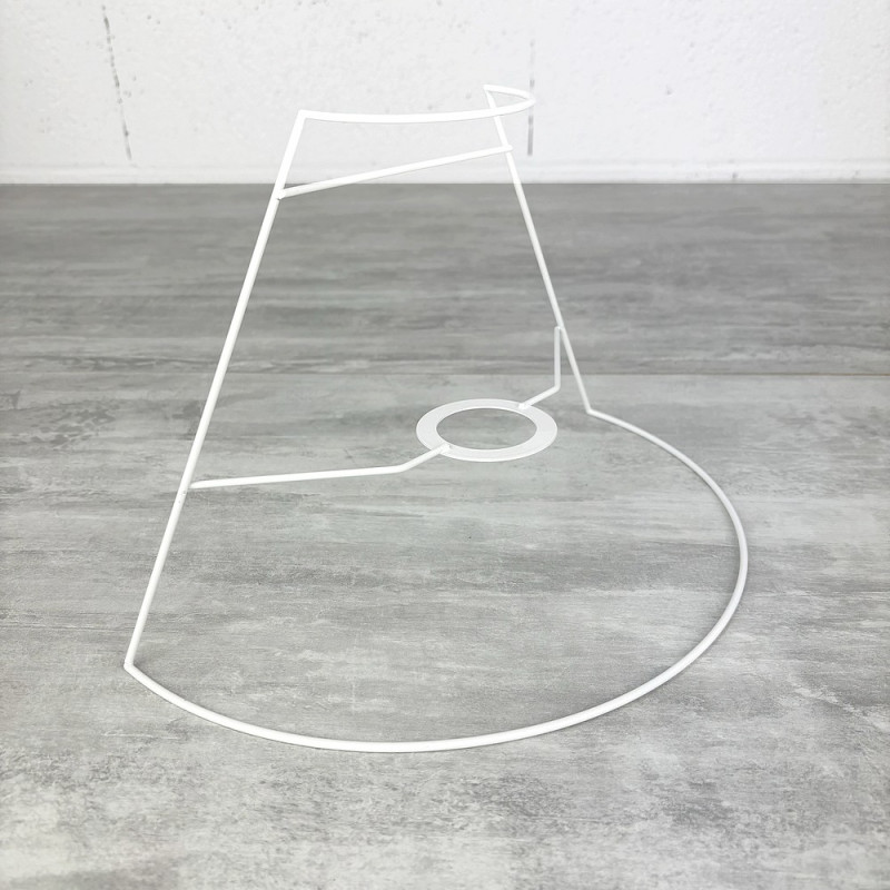 Carcasse Applique Demi Conique murale 29.5x10x18.5 cm, en epoxy anticorrosion, pour E27, à décorer