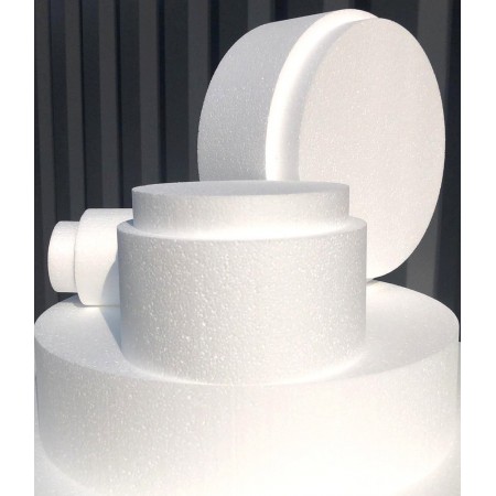 Pièce montée Wedding Cake, Hauteur 43 cm, Base Ø 50cm à 10cm, 5 étages en Polystyrène