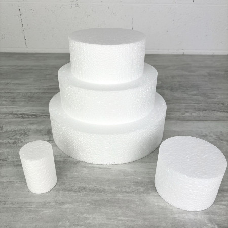 Styropor Torten-Dummy, 35 cm Gesamthöhe, Basis 25 cm Durchmesser