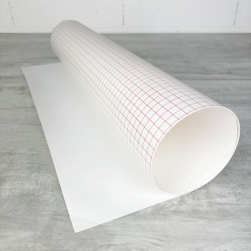 Weiße Polyphanfolie 3 m x 0,60 m, einseitig klebend, Stärke 0,30 mm, 30/100, für Lampenschirme
