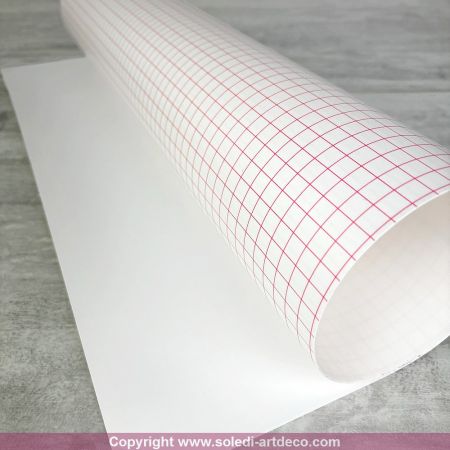 Weiße Polyphanfolie 3 m x 0,60 m, einseitig klebend, Stärke 0,30 mm, 30/100, für Lampenschirme