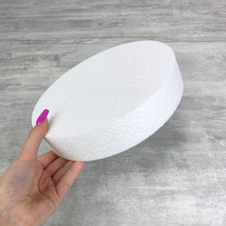 Disque épaisseur 5 cm, diamètre 20 cm, polystyrène pro haute densité, 25 kg/ m3